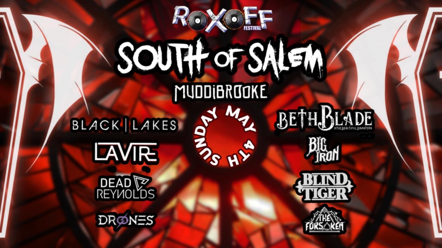 roxoff 2 headlining south of salem poster